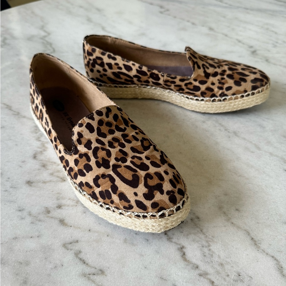 Dr. Scholl's Brown Leopard Espadrilles